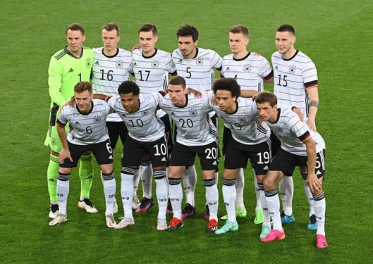 Đội hình các cầu thủ đội tuyển Đức trước giờ G của trận đấu