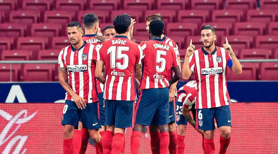 Khoảnh khắc đoàn kết của các cầu thủ Atletico